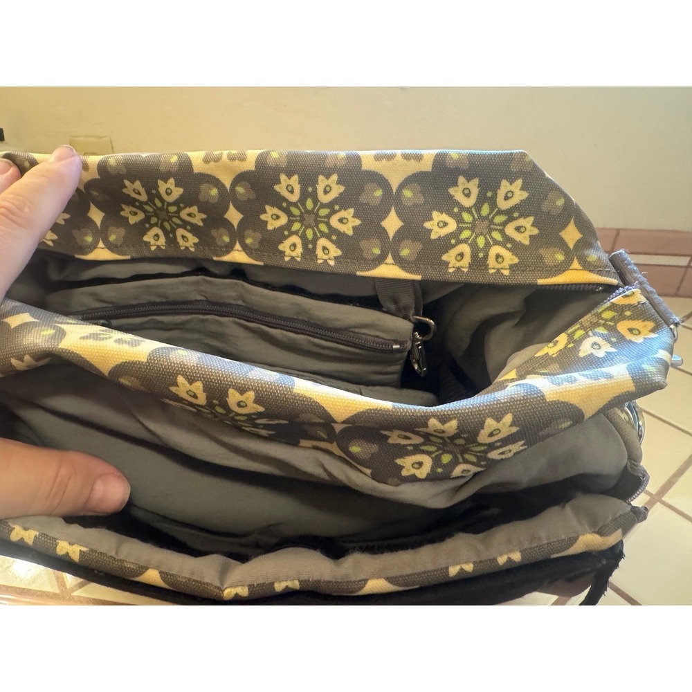 Petunia Pickle Bottom Floral Messenger Diaper Bag Convertible‎ Backpack Purse - Picture 5 of 5
